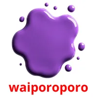 waiporoporo picture flashcards