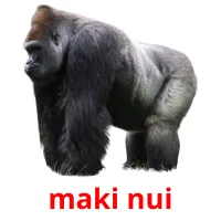 maki nui cartões com imagens