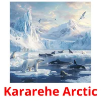 Kararehe Arctic picture flashcards