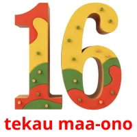 tekau maa-ono picture flashcards