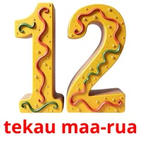 tekau maa-rua picture flashcards