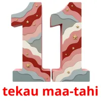 tekau maa-tahi picture flashcards