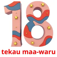 tekau maa-waru picture flashcards