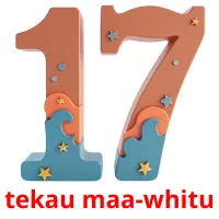 tekau maa-whitu picture flashcards