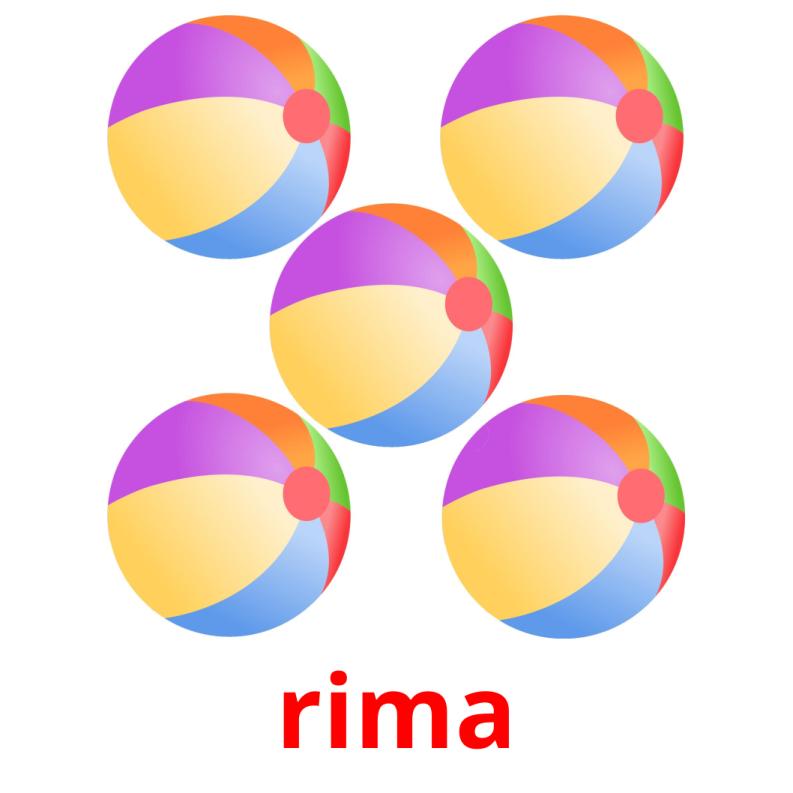 rima picture flashcards