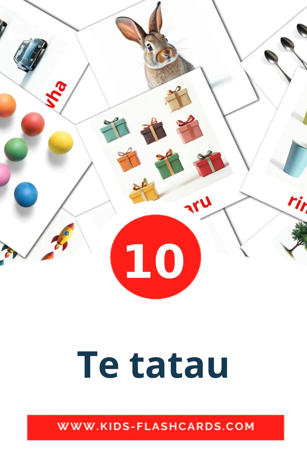 10 Te tatau Picture Cards for Kindergarden in maori