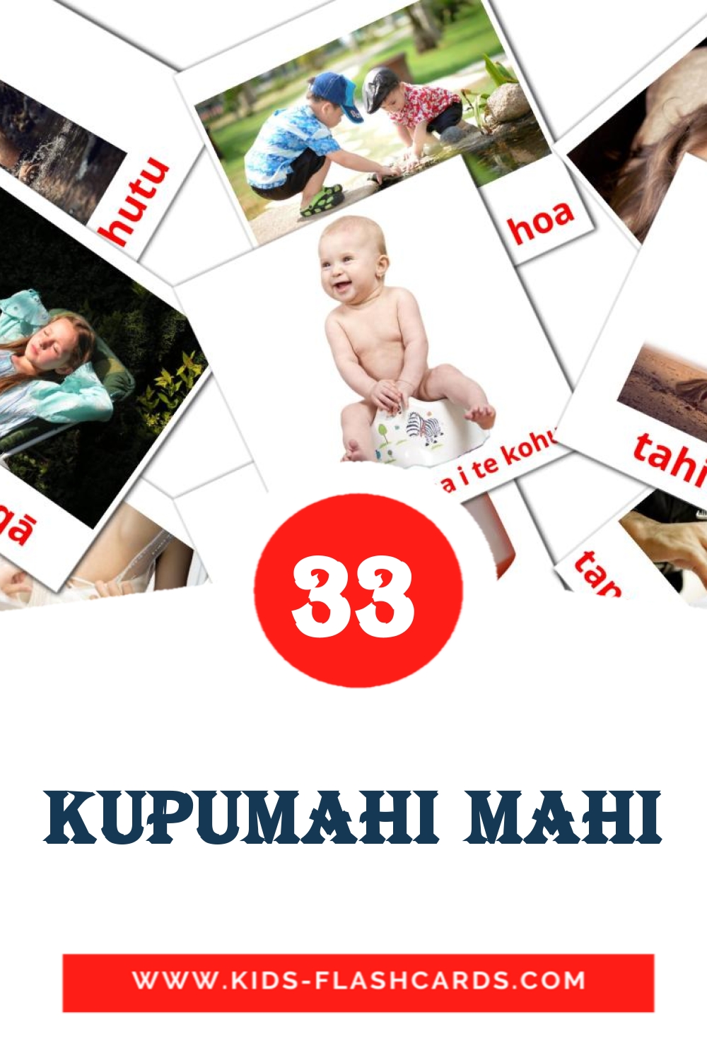 33 Kupumahi mahi Picture Cards for Kindergarden in maori