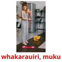 whakarauiri, muku picture flashcards