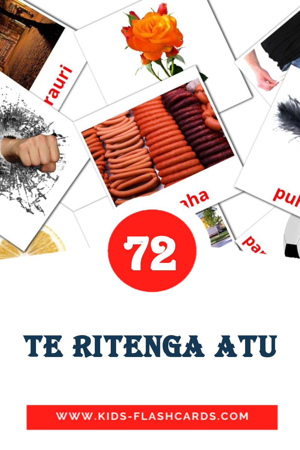 72 Te ritenga atu Picture Cards for Kindergarden in maori