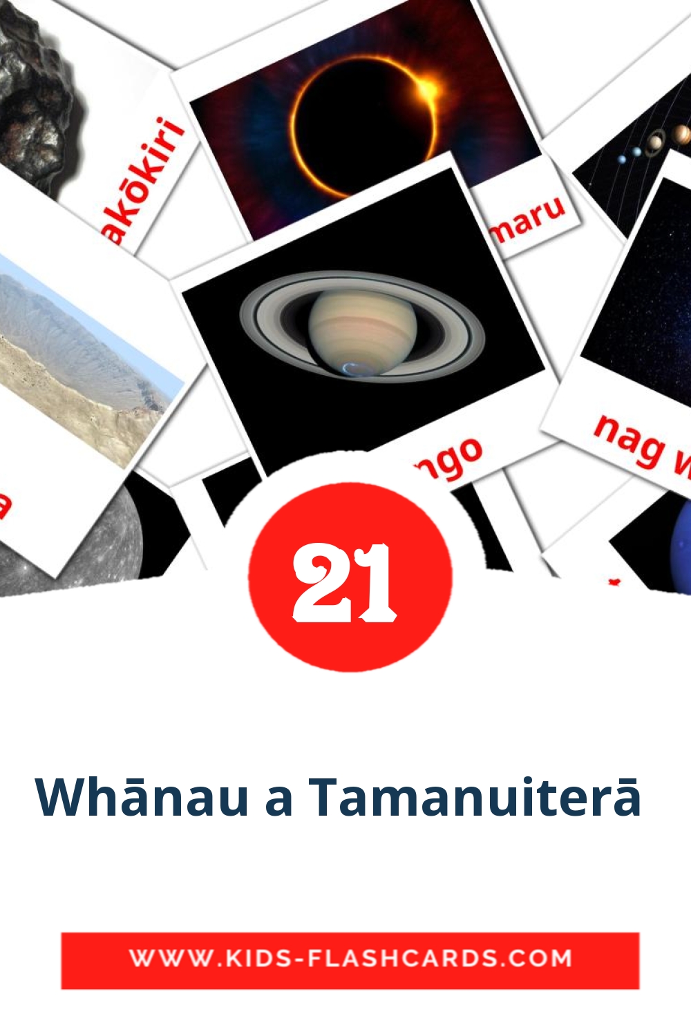 21 Whānau a Tamanuiterā  Picture Cards for Kindergarden in maori