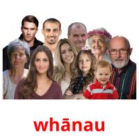 whānau picture flashcards