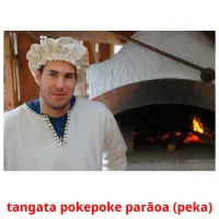 tangata pokepoke parāoa (peka) picture flashcards