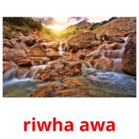 riwha awa picture flashcards