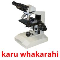 karu whakarahi picture flashcards