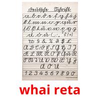 whai reta flashcards illustrate