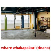 whare whakapakari (tinana) picture flashcards