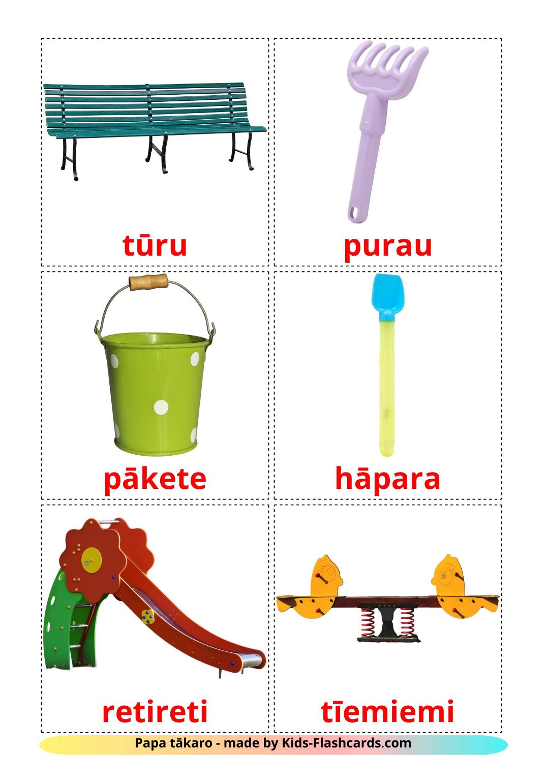 Playground - 13 Free Printable maori Flashcards 