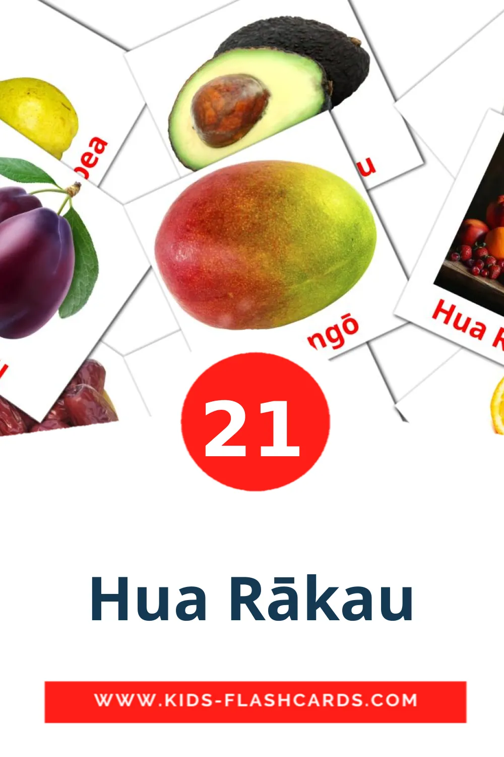 21 carte illustrate di Hua Rākau per la scuola materna in maori