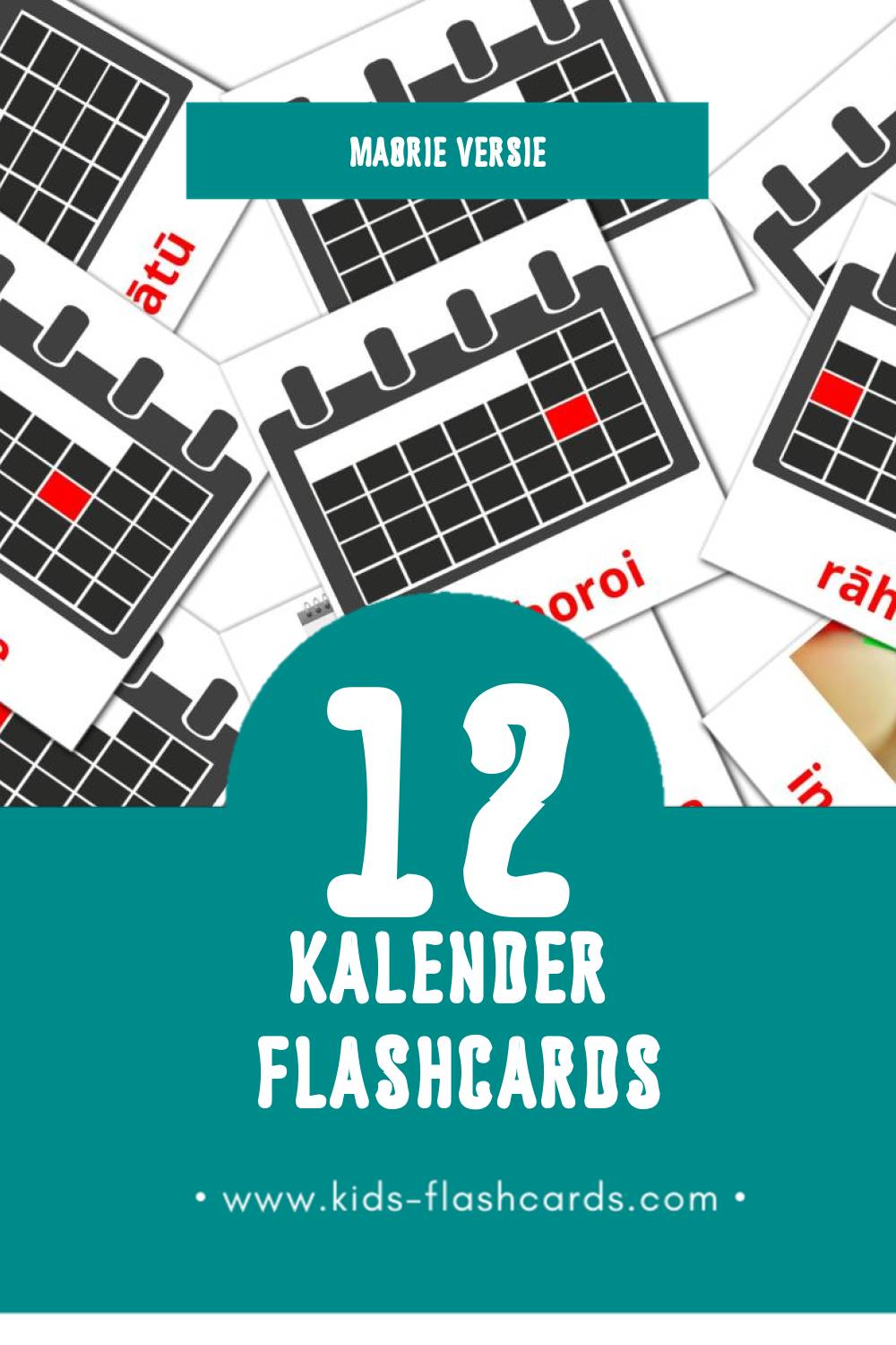 Visuele maramataka Flashcards voor Kleuters (24 kaarten in het Maori)