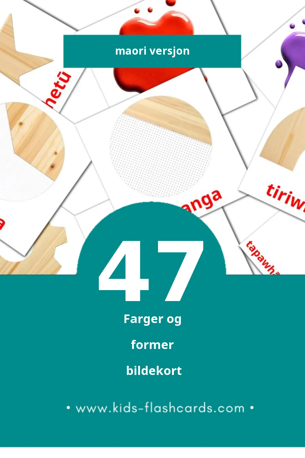 Visuella Kalender för småbarn (47 bildkort för barn på Maori)