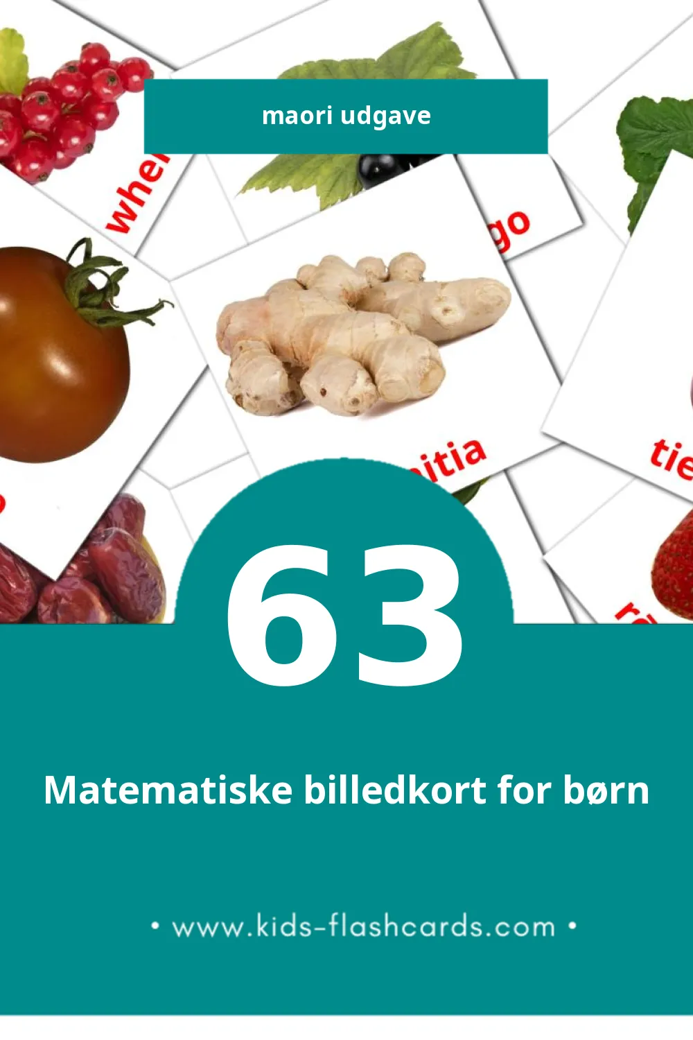 Visuelle billedkort for børn om Kai til småbørn (63 kort på Maori)