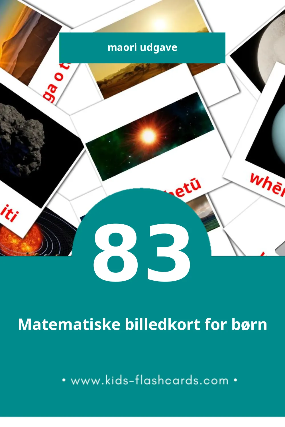 Visuelle billedkort for børn om Taiao til småbørn (83 kort på Maori)