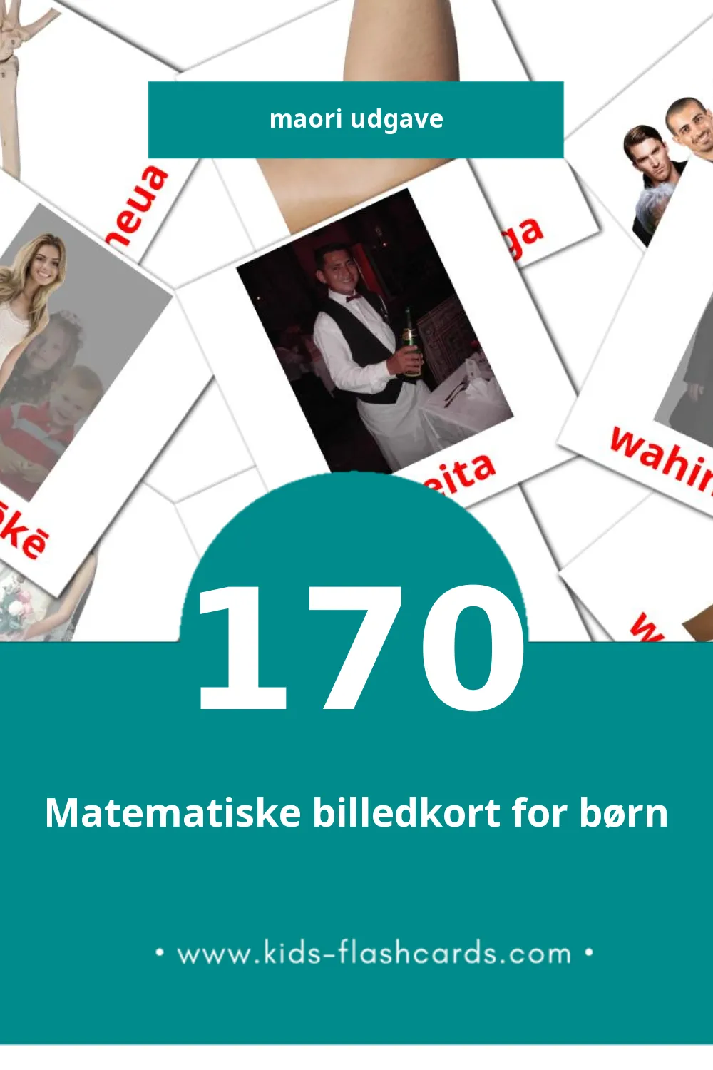 Visuelle billedkort for børn om Tangata til småbørn (170 kort på Maori)