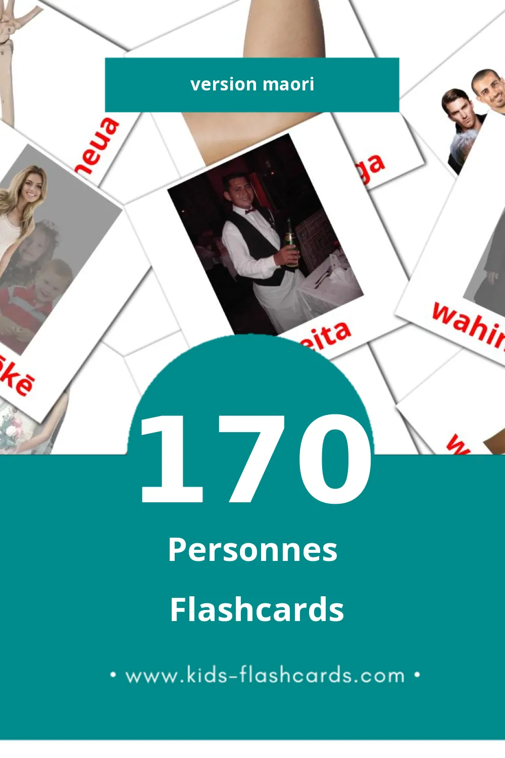 Flashcards Visual Tangata pour les tout-petits (170 cartes en Maori)