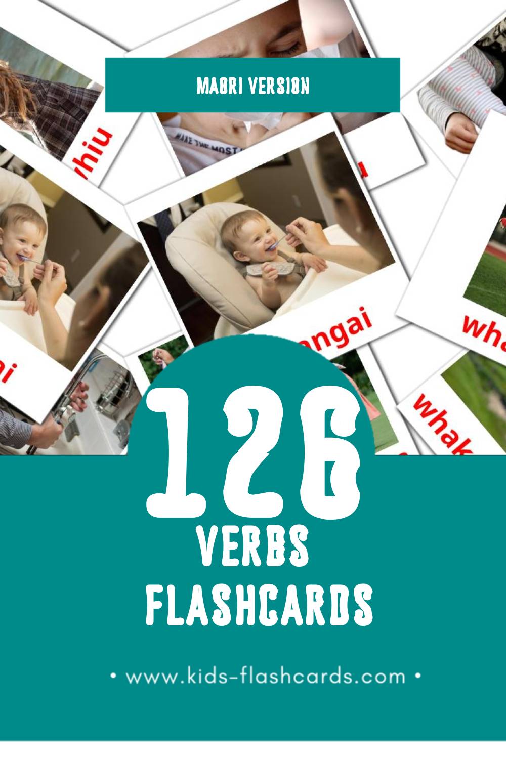 Visual Kupumahi Flashcards for Toddlers (126 cards in Maori)