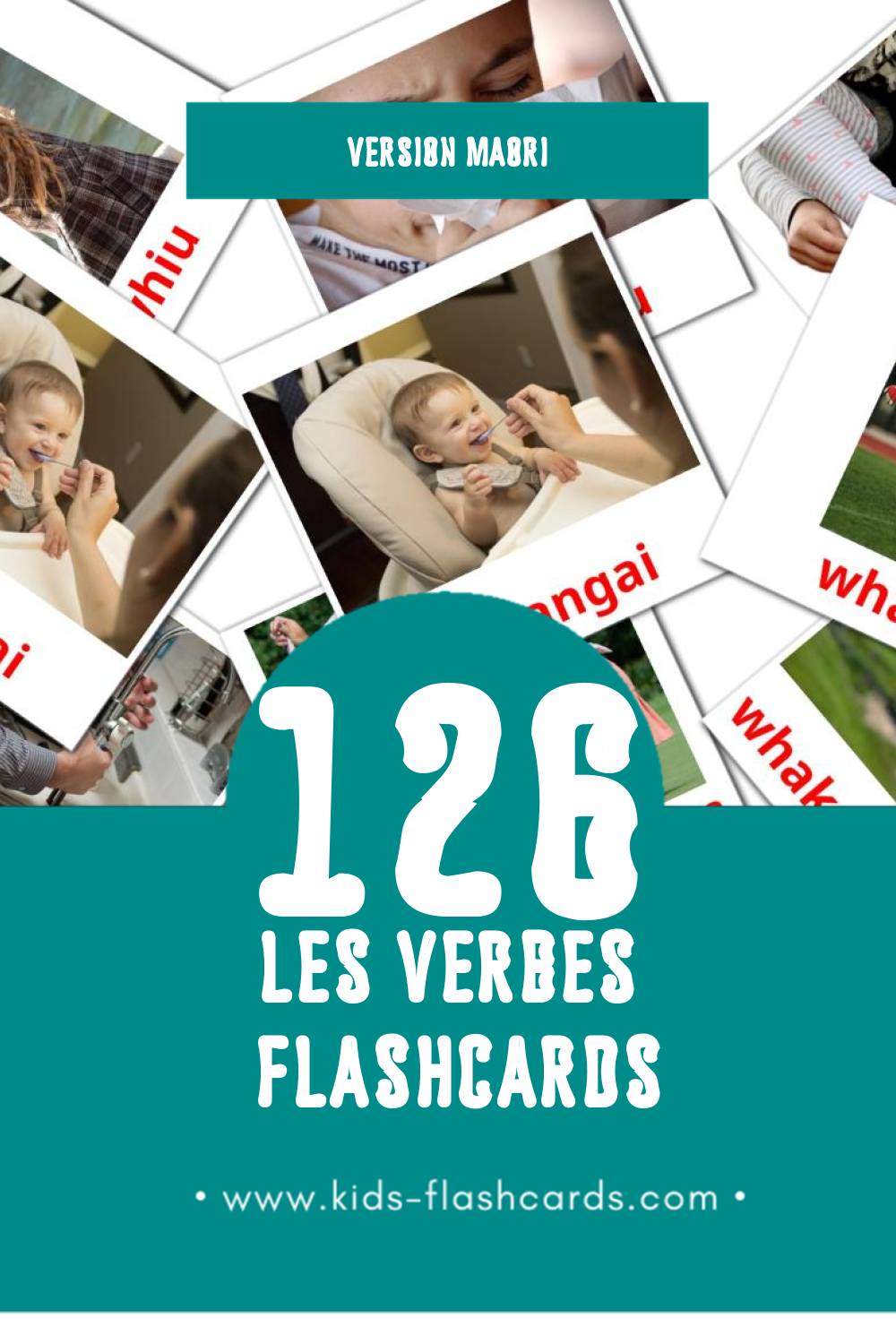 Flashcards Visual Kupumahi pour les tout-petits (126 cartes en Maori)