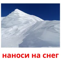 наноси на снег picture flashcards