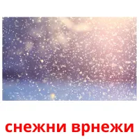 снежни врнежи picture flashcards