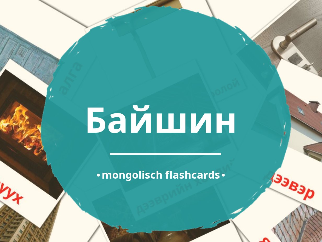 25 GRATIS Huis Flashcards In 4 PDF Formaten | Mongolisch Afbeeldingen