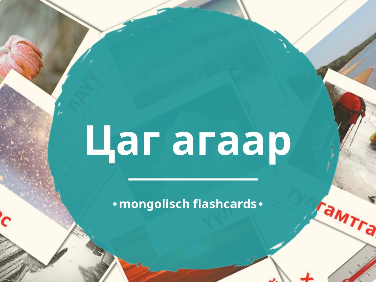 31 GRATIS Weer Flashcards In 4 PDF Formaten | Mongolisch Afbeeldingen