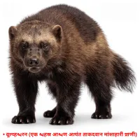 • वूल्व्हरिन (एक हिंस्र आणि अत्यंत ताकदवान मांसाहारी प्राणी) cartes de vocabulaire