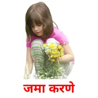 जमा करणे picture flashcards