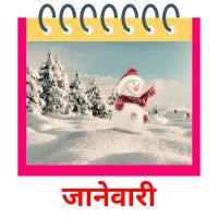 जानेवारी picture flashcards