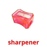 sharpener picture flashcards