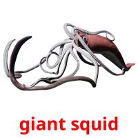 giant squid Tarjetas didacticas