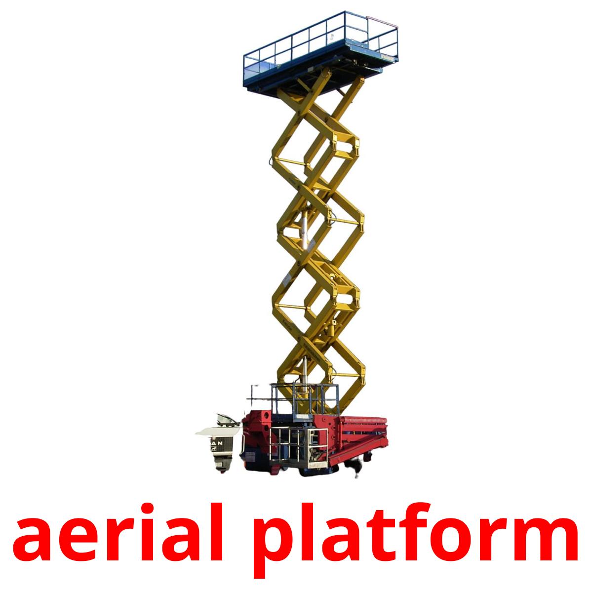 aerial platform cartões com imagens