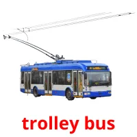 trolley bus Bildkarteikarten