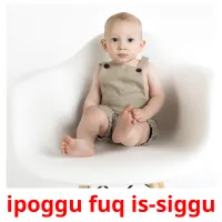 ipoggu fuq is-siggu cartões com imagens
