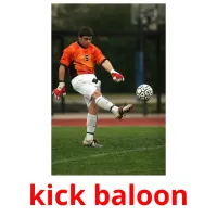 kick baloon cartões com imagens