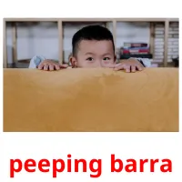 peeping barra cartões com imagens