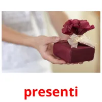 presenti cartões com imagens