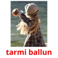 tarmi ballun cartões com imagens