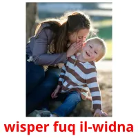 wisper fuq il-widna cartões com imagens
