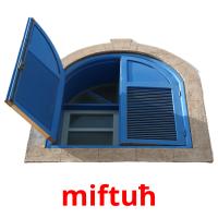 miftuħ Tarjetas didacticas