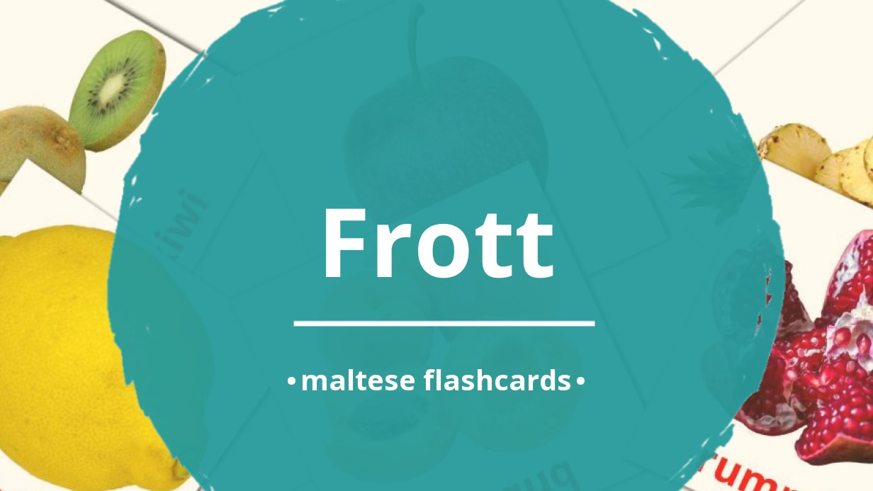 20 FREE Fruits Flashcards | PDF | Maltese Words