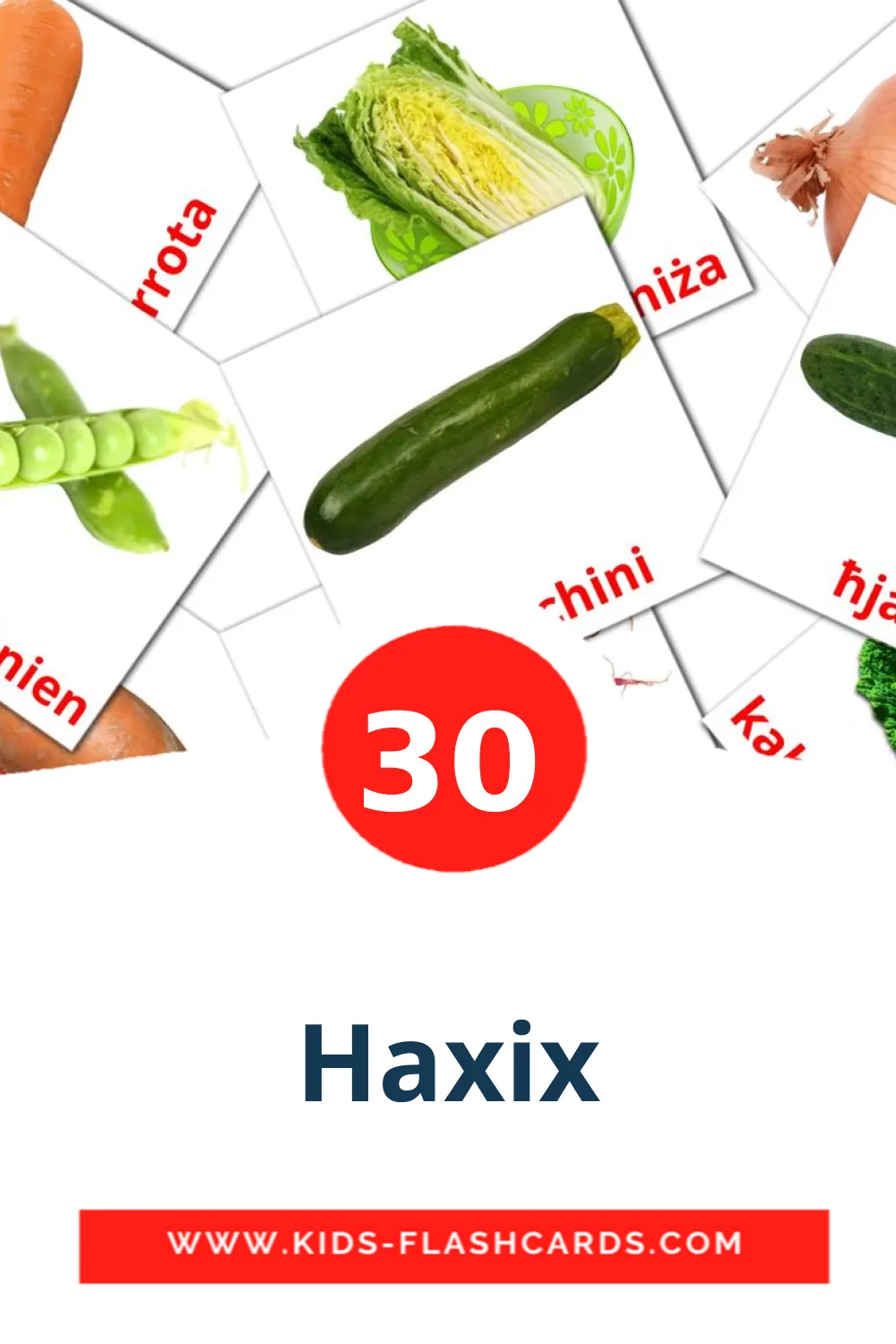 30 tarjetas didacticas de Haxix para el jardín de infancia en maltés